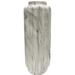 White Marble Resin Floor Vase, 41 In.-Kirkland's Home Clearance