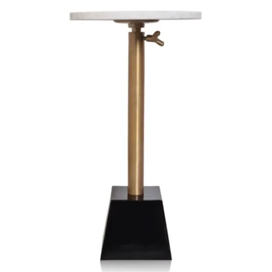 White Marble Top Tapered Base Accent Table, 12 In.-Kirkland's Home Best Sale