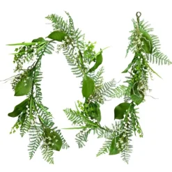 White Mini Flowers Garland-Kirkland's Home New