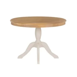White Natural Top Pedestal Dining Table-Kirkland's Home Online