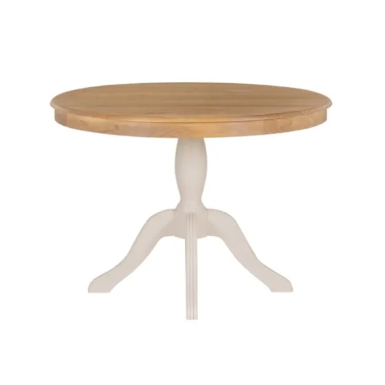 White Natural Top Pedestal Dining Table-Kirkland's Home Online