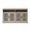 White Oak Glass Door Tv Stand, 58 In.-Kirkland's Home Store