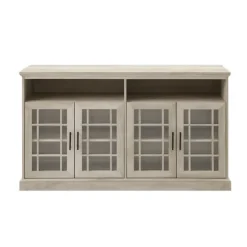 White Oak Glass Door Tv Stand, 58 In.-Kirkland's Home Store