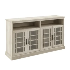 White Oak Glass Door Tv Stand, 58 In.-Kirkland's Home Store