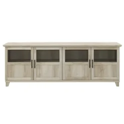 White Oak Glass Paneled Door Tv Stand-Kirkland's Home Cheap