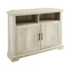 White Oak Grooved Door Corner Tv Stand-Kirkland's Home Store