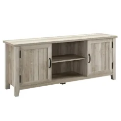 White Oak Grooved Door Tv Stand-Kirkland's Home Best Sale