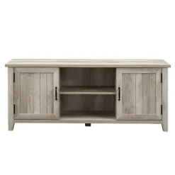 White Oak Grooved Door Tv Stand-Kirkland's Home Best Sale