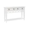 White Or Teal Paneled Fretwork Console Table-Kirkland's Home Online