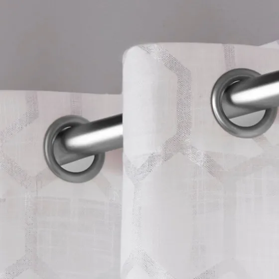White Paton Curtain Panel Set, 108 In.-Kirkland's Home Store