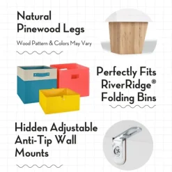 White Pine Catch-All Toy Organizer With Cubbies-Kirkland's Home Best Sale
