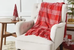 White Plaid Christmas Throw Blanket-Kirkland's Home Fashion