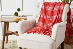 White Plaid Christmas Throw Blanket-Kirkland's Home Fashion