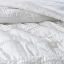White Quilted California King 5-Pc. Comforter Set-Kirkland's Home New