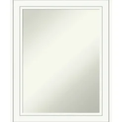 White Raised Frame Wall Mirror-Kirkland's Home Outlet