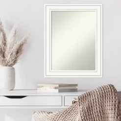 White Raised Frame Wall Mirror-Kirkland's Home Outlet
