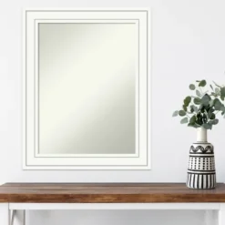White Raised Frame Wall Mirror-Kirkland's Home Outlet