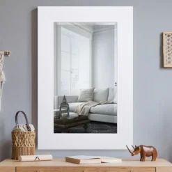 White Rectangular Frame Wall Mirror-Kirkland's Home Online