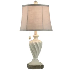 White Resin Swirl Table Lamp-Kirkland's Home Flash Sale