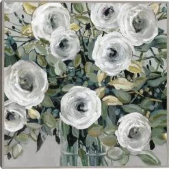 White Rose Parade Framed Canvas Art Print-Kirkland's Home Best
