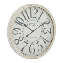 White Rustic Farmhouse Distressed Wall Clock-Kirkland's Home Cheap