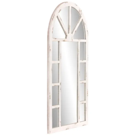 White Rustic Windowpane Arch Mirror-Kirkland's Home Online