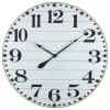 White Rustic Wood Plank Wall Clock-Kirkland's Home Sale