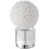 White Sea Shell Sphere Crystal Base Statue-Kirkland's Home Discount