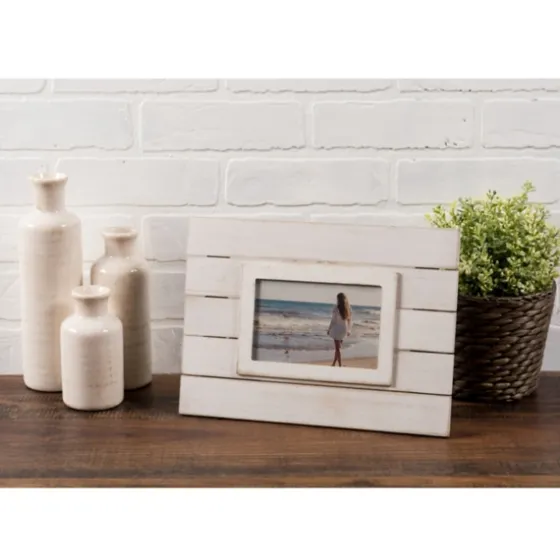 White Shiplap Picture Frame, 4X6-Kirkland's Home Fashion