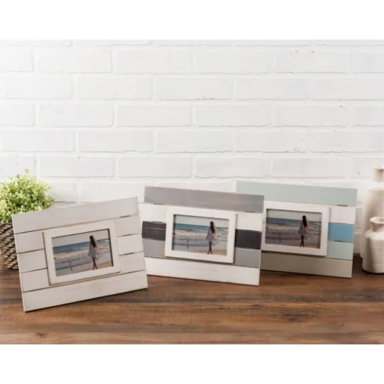 White Shiplap Picture Frame, 4X6-Kirkland's Home Fashion