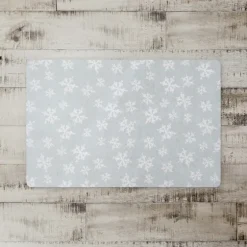White Snowflake Christmas Kitchen Mat-Kirkland's Home Flash Sale