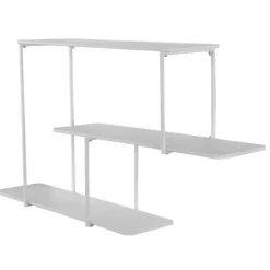 White Staggered 3-Tier Wall Shelf-Kirkland's Home Online