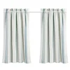 White Stripe Cafe Curtain Panel Set, 36 In.-Kirkland's Home New