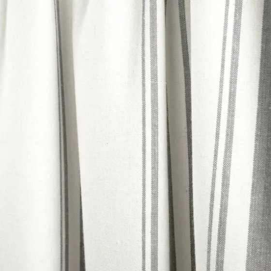 White Stripe Cafe Curtain Panel Set, 24 In.-Kirkland's Home Outlet