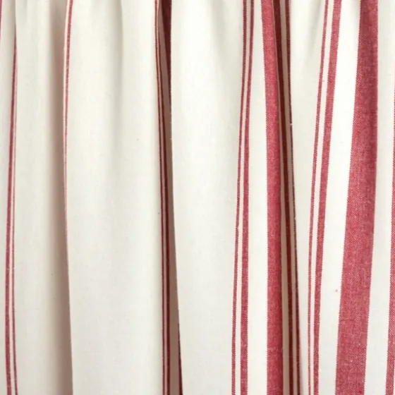 White Stripe Cafe Curtain Panel Set, 24 In.-Kirkland's Home Cheap