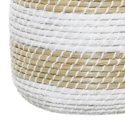 White Stripe Sea Grass 2-Pc. Storage Baskets-Kirkland's Home Cheap