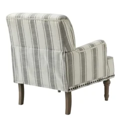 White Stripe Upholstered Accent Chair-Kirkland's Home Cheap