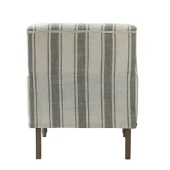 White Stripe Upholstered Accent Chair-Kirkland's Home Cheap