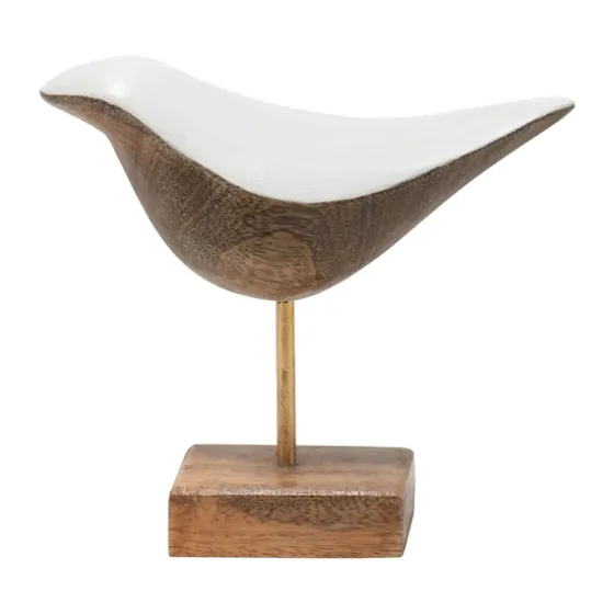 White Swoop Mango Wood Bird Sculpture-Kirkland's Home Flash Sale