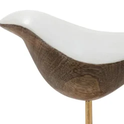 White Swoop Mango Wood Bird Sculpture-Kirkland's Home Flash Sale