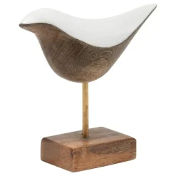 White Swoop Mango Wood Bird Sculpture-Kirkland's Home Flash Sale