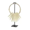 White Teak Wood Necklace Sculpture-Kirkland's Home Shop