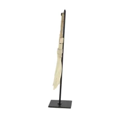White Teak Wood Necklace Sculpture-Kirkland's Home Shop
