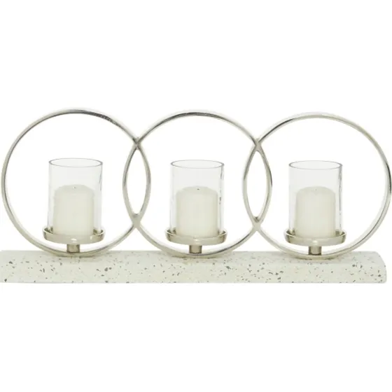 White Terrazzo Candle Holder Runner-Kirkland's Home Best