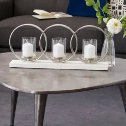 White Terrazzo Candle Holder Runner-Kirkland's Home Best