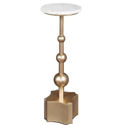 White Terrazzo Top And Base Accent Table-Kirkland's Home Cheap