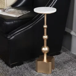 White Terrazzo Top And Base Accent Table-Kirkland's Home Cheap