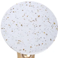 White Terrazzo Top And Base Accent Table-Kirkland's Home Cheap