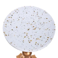 White Terrazzo Top And Base Accent Table-Kirkland's Home Shop