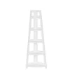 White 5-Tier Corner Ladder Bookshelf-Kirkland's Home Hot